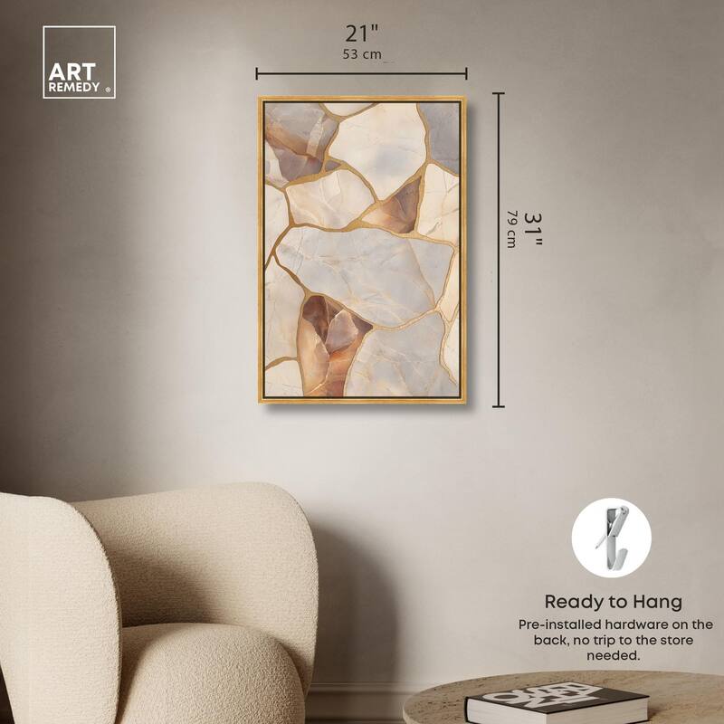 Textured Earthy Tones II Canvas by Art Remedy