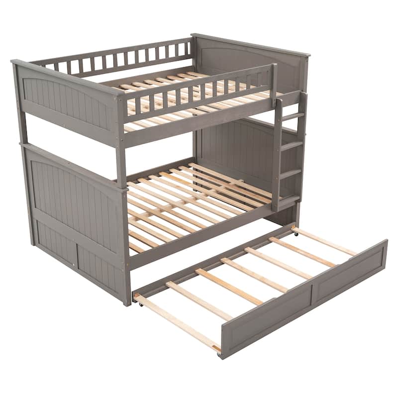 Full Over Full Bunk Bed with Twin Size Trundle