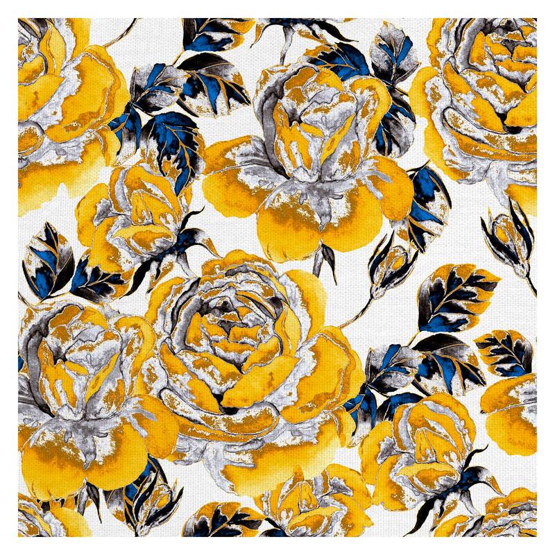 Golden Garden by Belle Maison Canvas Art Print