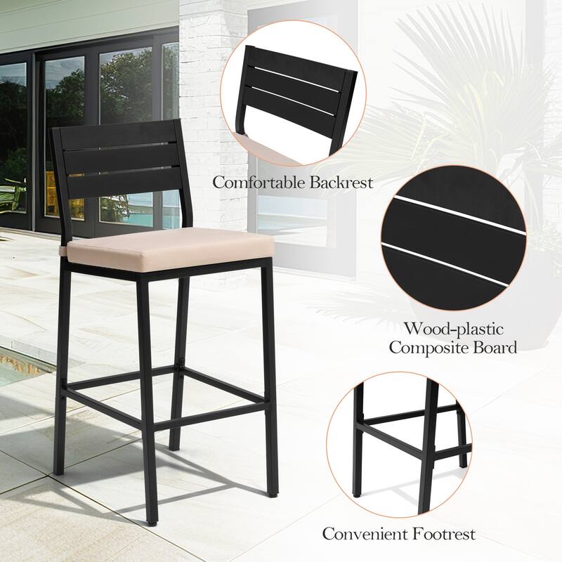 Pellebant Outdoor Indoor Barstools with Cushion