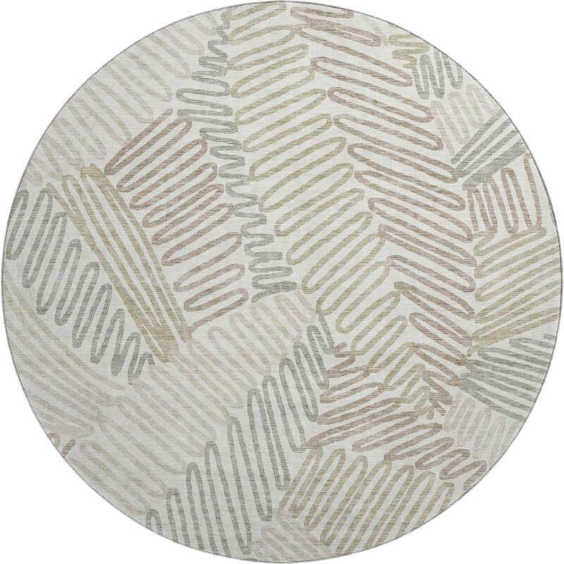 Premium Washable Super Soft Contemporary Leaf Mayfield Rug