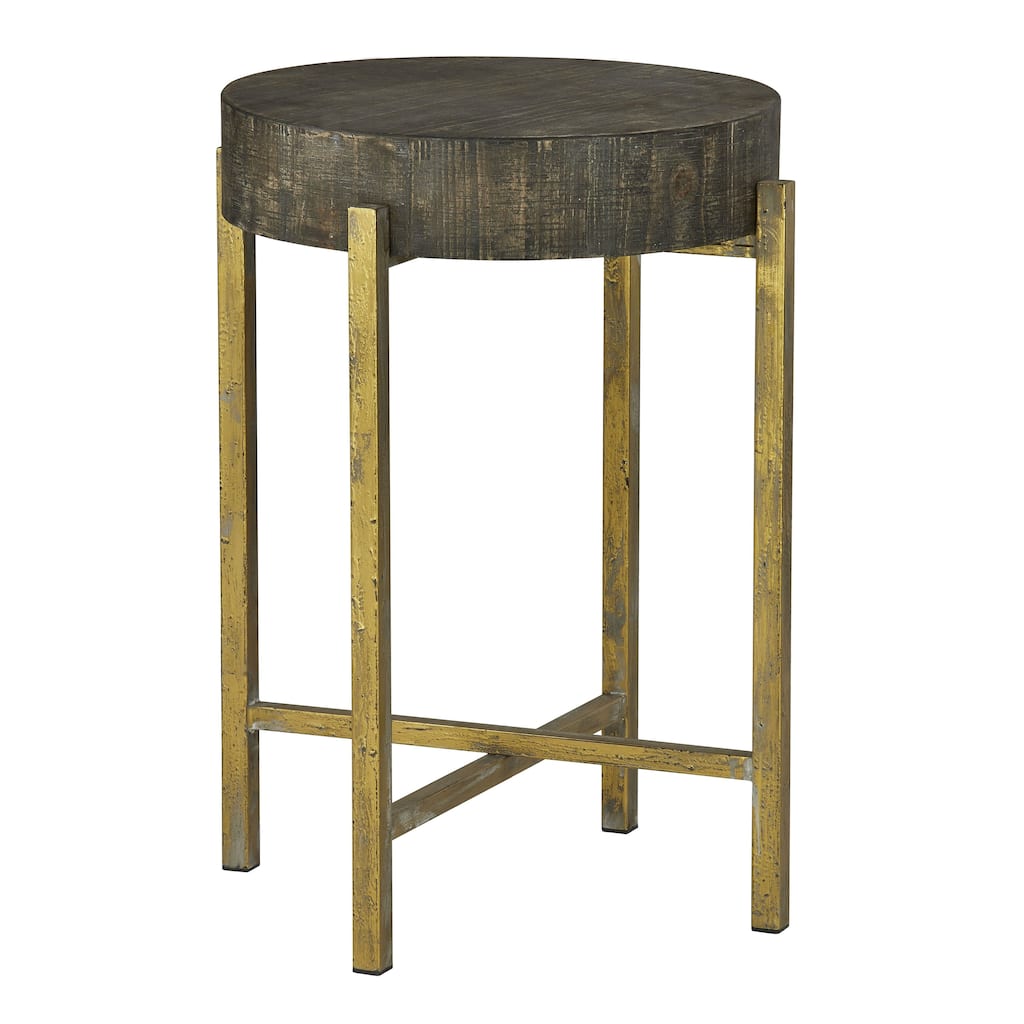 Collin Wood Accent End Table, Brown
