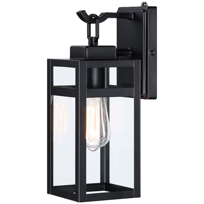 1-Light Outdoor Wall Light With Sensor Fixtures - 5"x6.57"x14.06"