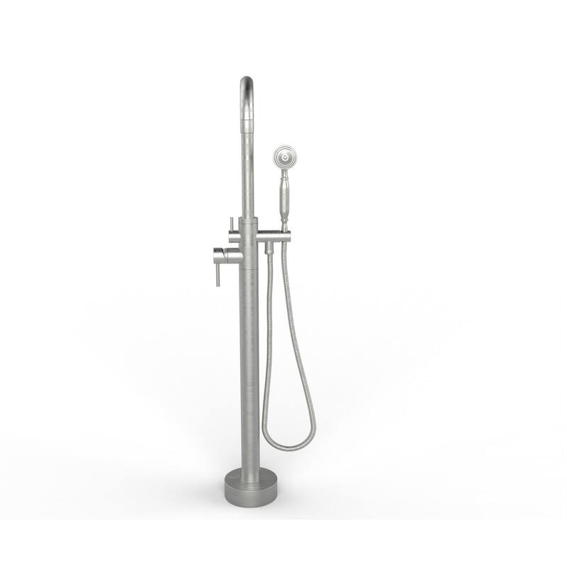 Neptune Single Handle Floor Mounted Gooseneck Freestanding Tub Filler