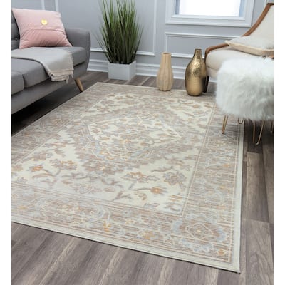 Lennox Oriental WhiteWash Area Rug - 7' x 9'