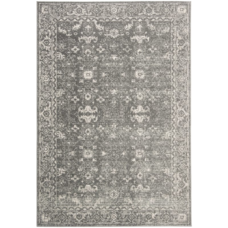 SAFAVIEH, Evoke Karola Vintage Boho Rug - 5'3" x 7'6" - Grey/Ivory