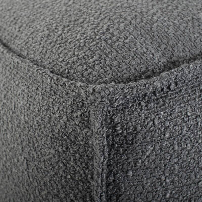 Allan Andrews Square Pouf Barbet Charcoal