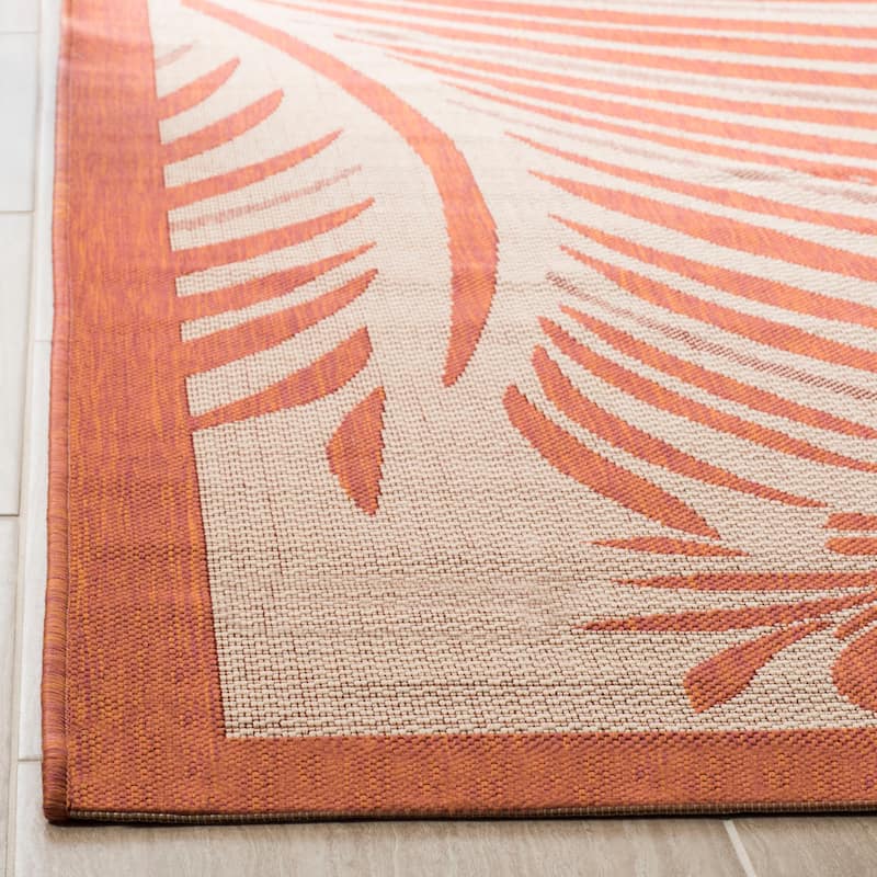 Martha Stewart by SAFAVIEH Tropic Palm Indoor/ Outdoor Waterproof Rug
