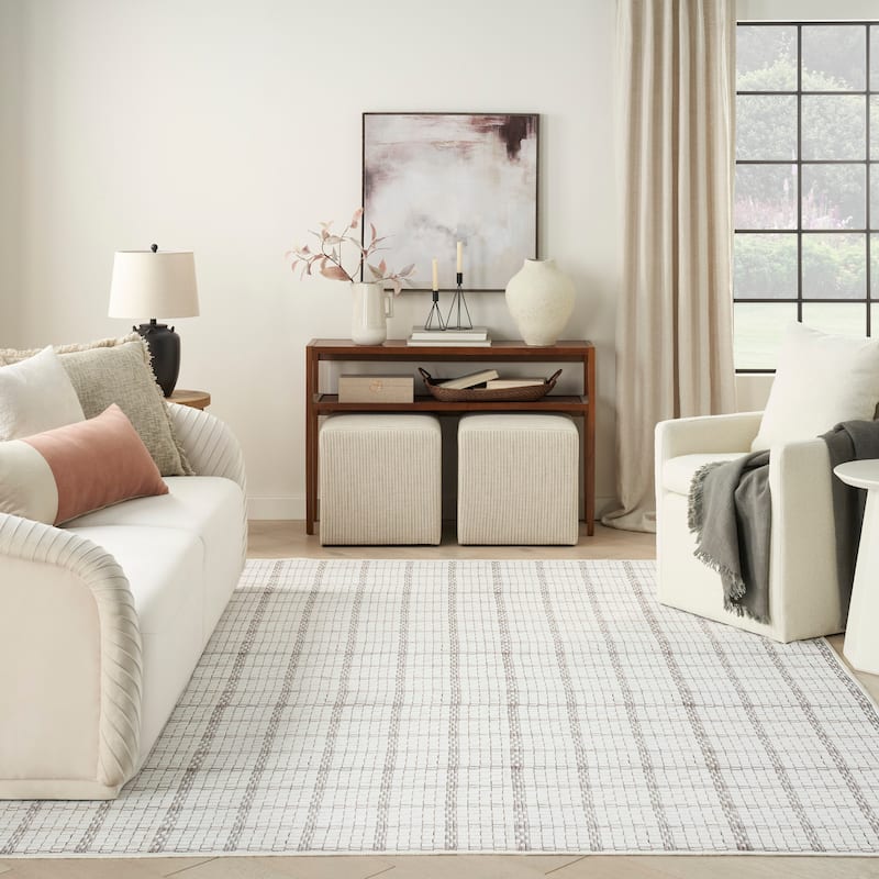 Nourison Washables Indoor Geometric Area Rug