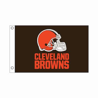 Cleveland Browns Single Sided Flag w/ 2 Grommets, 3'x5'