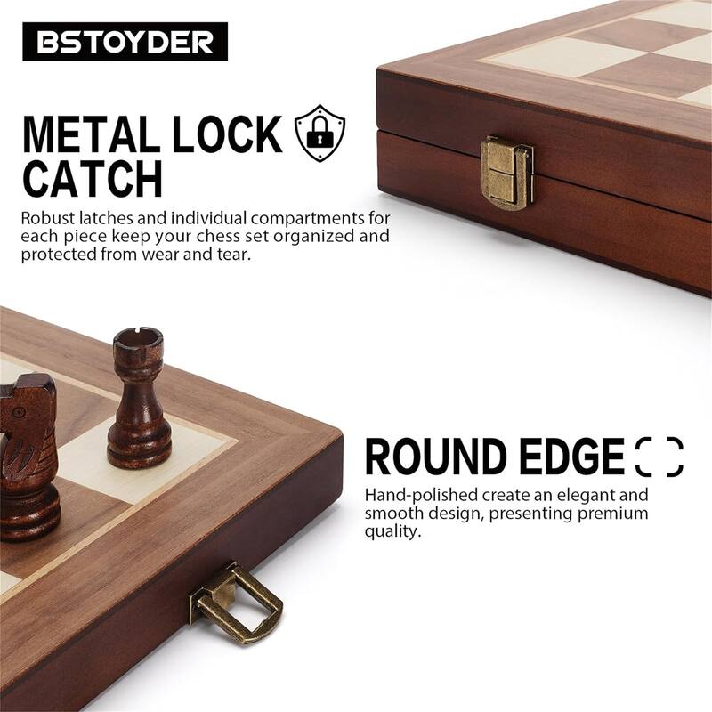 Folding Portable Travel Unique Chess set - 2*15*15inch