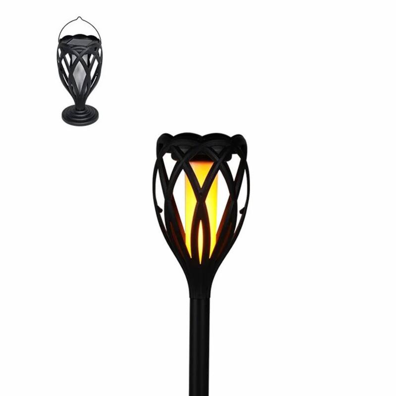 Tall Solar Lights, Pathway Torch Lights With Flickering Flame 4-Pack Led, 3-In-1 Solar Landscape Lights (Set Of 4)