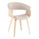 Option Cream Fabric/Natural Wood