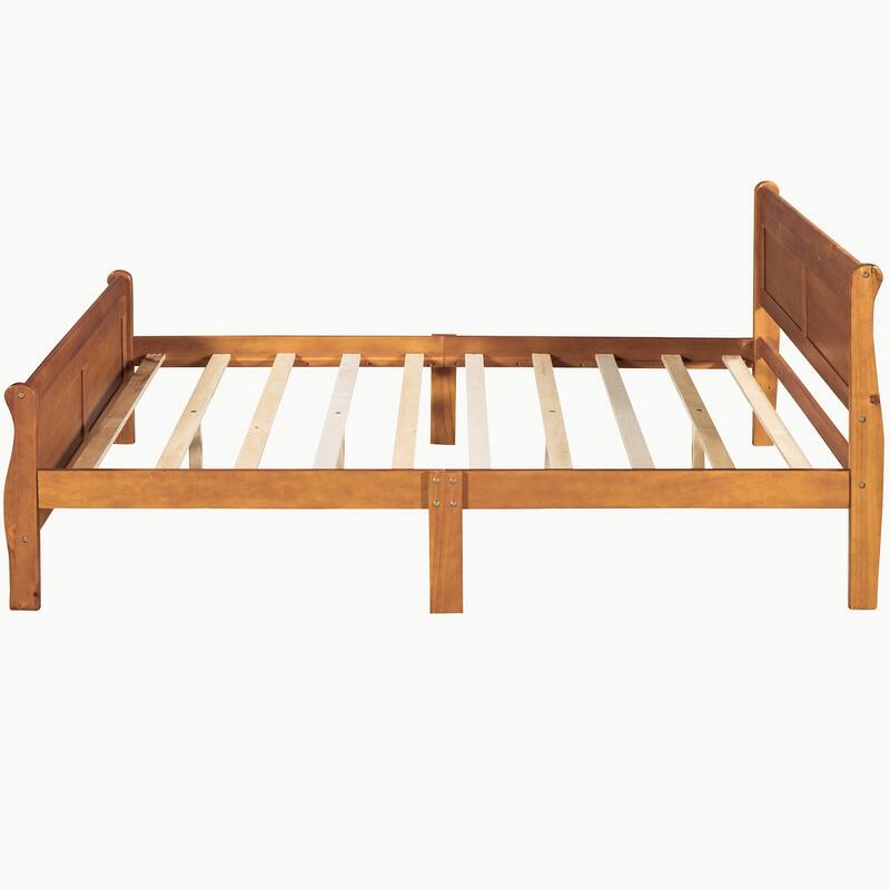 Full Queen Twin Size Wood Platform Bed