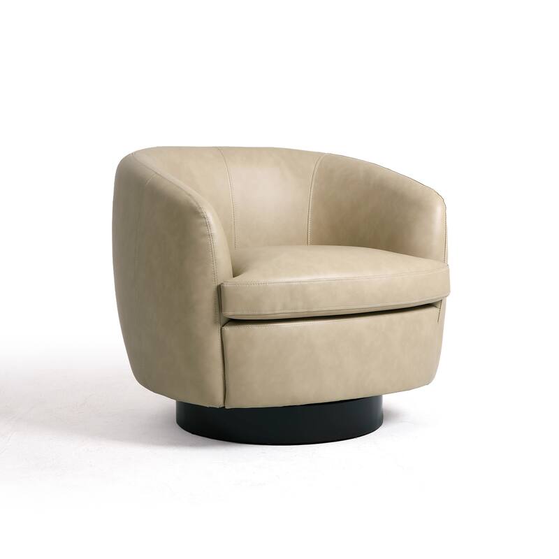 Upholstered Swivel Barrel Chair