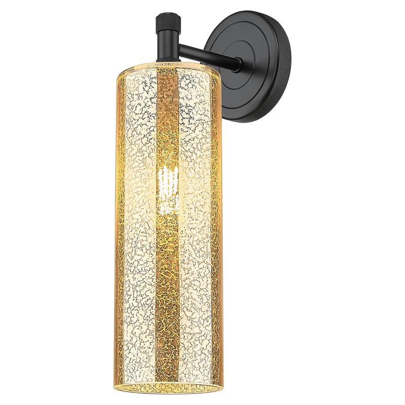 Innovations Lighting 434-1W-G434-12ME Crown Point 16" Tall Bathroom - Matte Black