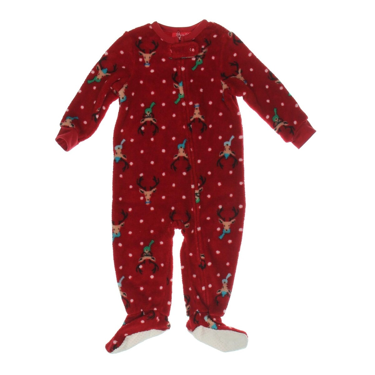 Shop Family Pjs One Piece Pajamas Infant Fleece 18 Mo Free