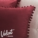 preview thumbnail 59 of 89, Deconovo Velvet Pom-poms Throw Pillow Covers 2 PCS(Cover Only)