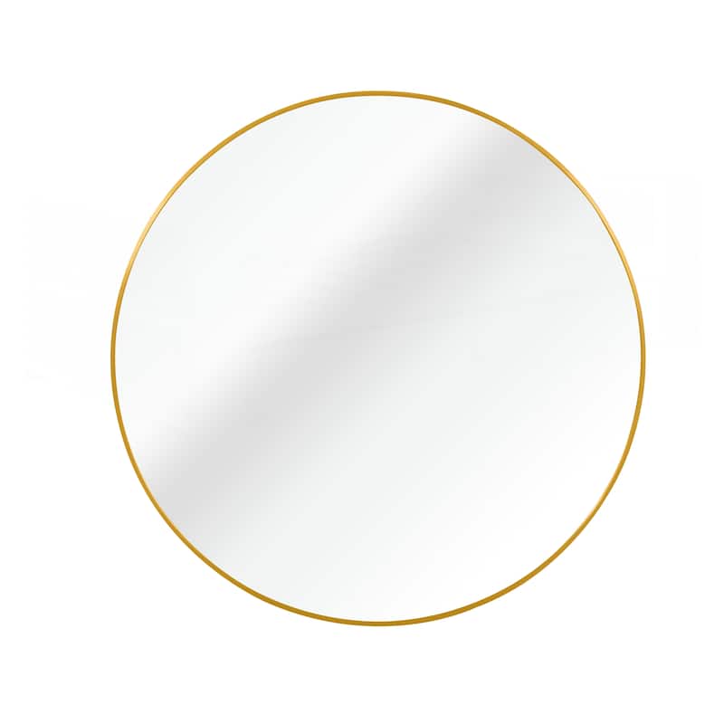 32 Inch Metal Framed Round Bathrrom Mirror