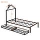 preview thumbnail 5 of 25, Twin Size Metal Platform Bed with Two Drawers