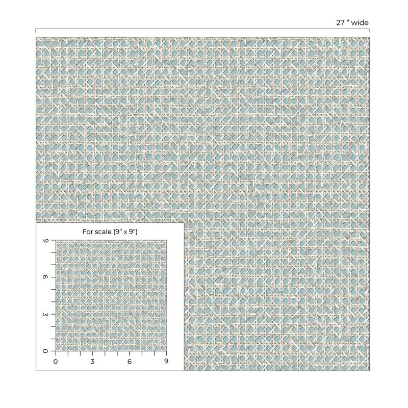 Seabrook Designs Mika Unpasted Wallpaper