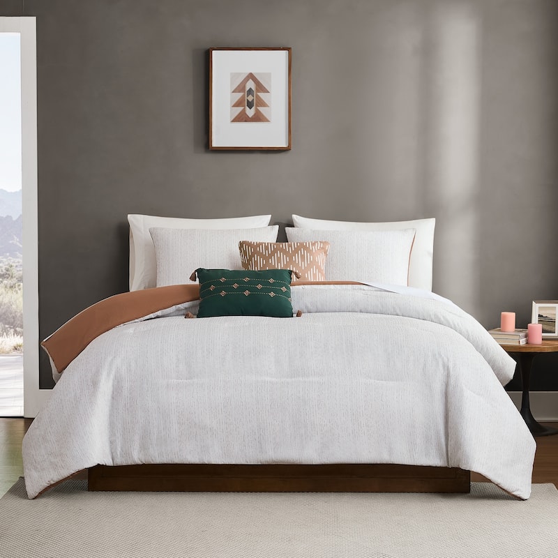 Modern Threads Hunter 5-Piece Jacquard Comforter Set with Shams and Decorative Pillows