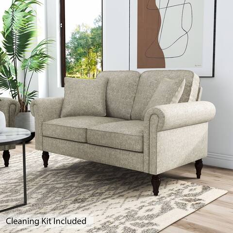 Igny Traditional Chenille Fabric Loveseat by Furniture of America