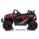 preview thumbnail 7 of 11, Black Red Versatile kid Ride On UTV, Electric Car wFront LED Lights&Horn, Single Seat, Safety Belt, Forward/ Reverse Function
