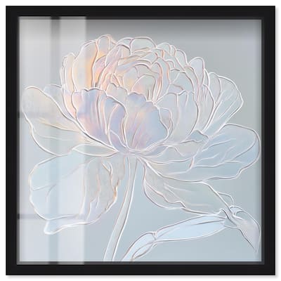 Embossed Flower II Shadowbox by Art Remedy