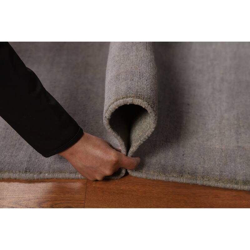 Gabbeh Accent Modern Rug Hand-Knotted Wool Carpet - 3'7" x 5'0"