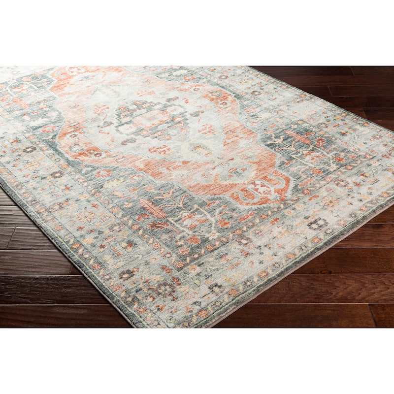 Livabliss Pola Vintage Medallion Printed Area Rug