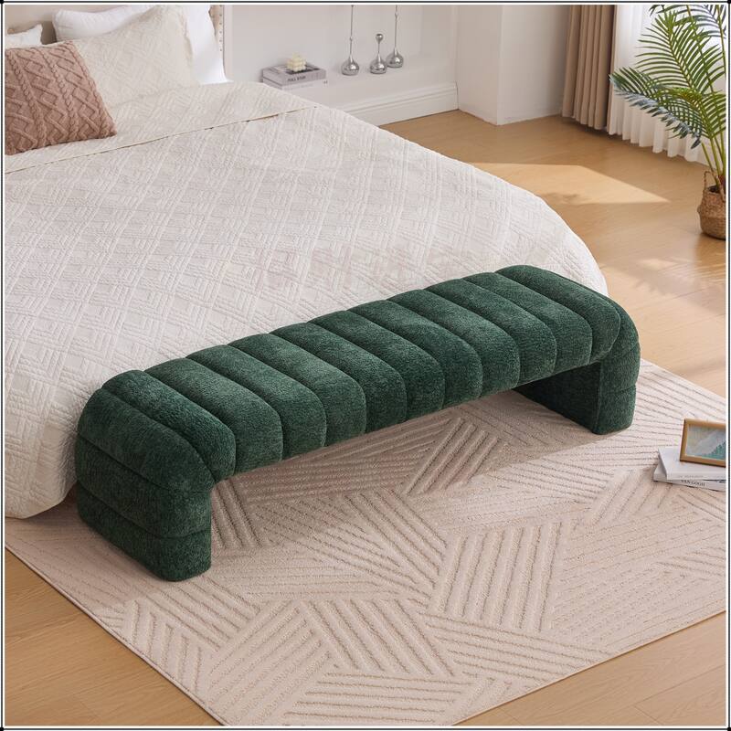 69.7"Wide Upholstered Armless Bed Bench