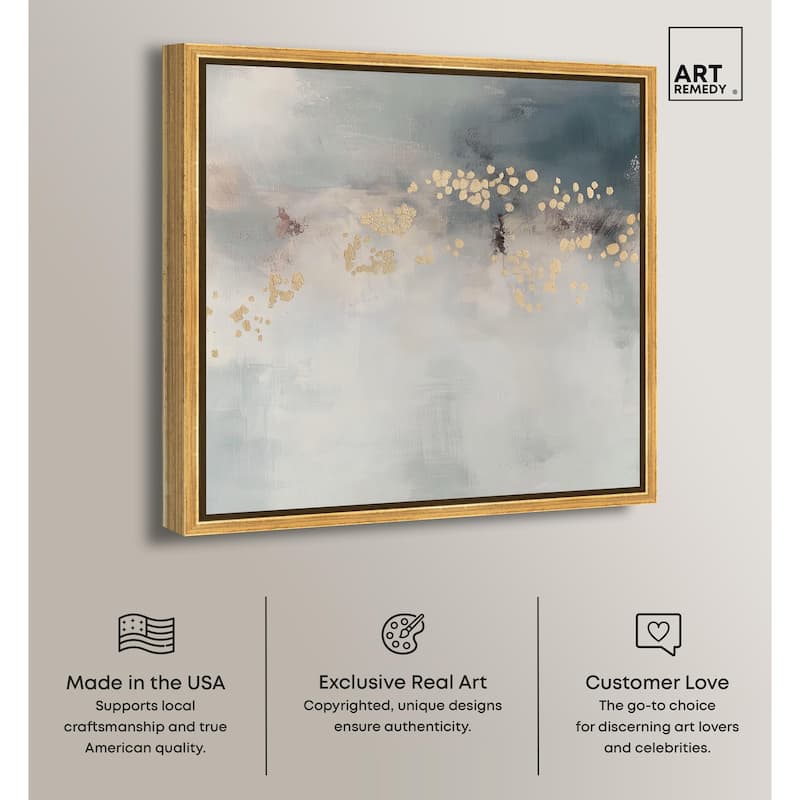 Golden Scatter Canvas by Art Remedy