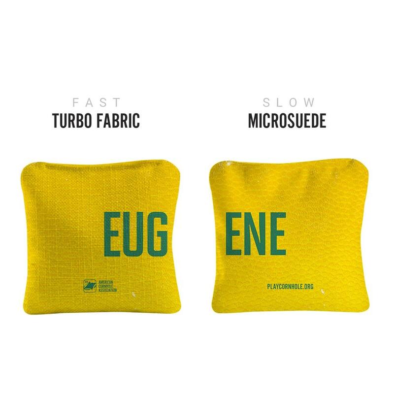 Eugene Yellow Dual Sided Cornhole Bags