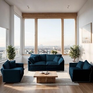 Artsy 3-Piece Sofa Set with Arm Pillows and Toss Pillows, Include 2 ...