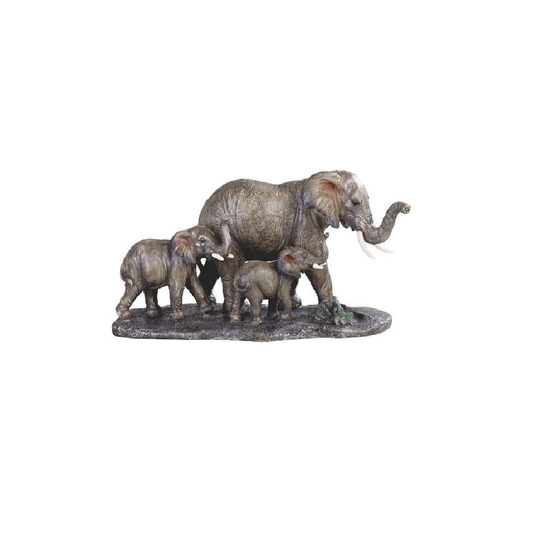 Beautiful Pair of Mini Filigree Gold Elephants Statues Ornaments Figurines 