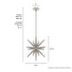 preview thumbnail 11 of 40, Hunter Jupiter Star Pendant - Entry, Dining Room - Mid-Century Modern, Sputnik