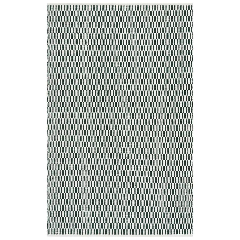 SAFAVIEH Handmade Vermont Rojka Wool Rug - Dark Green/Ivory - 6' Square