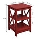 preview thumbnail 31 of 63, Copper Grove Cranesbill X-Base 3-Tier End Table with Shelves