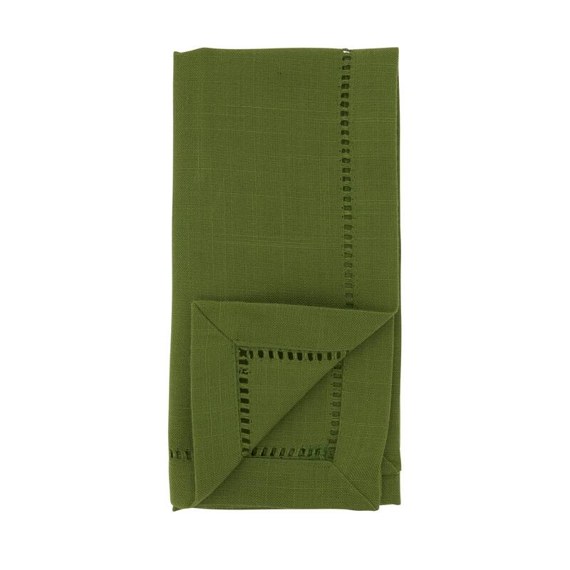 Classic Hemstitch Border Dinner Napkin (Set of 12)