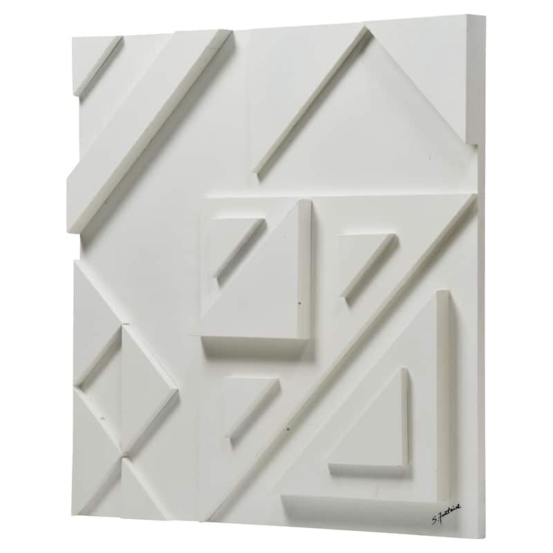 Renwil Vector Iii 24" Wide Wall Art, Off-white