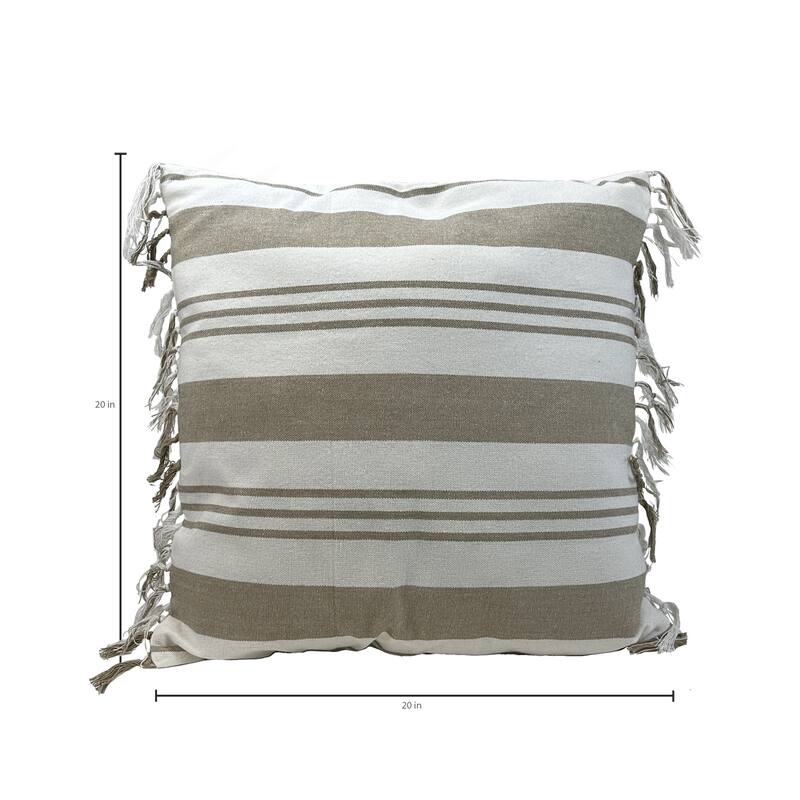 JoJo Fletcher Set of 2 20" x 20" Cotton Decorative Pillow Covers
