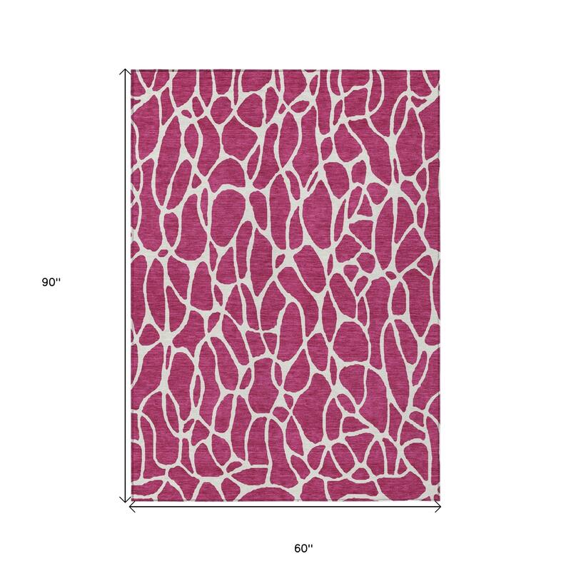 HomeRoots Geometric Transitional Rectangle Outdoor Rug