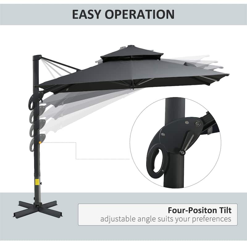 10ft Offset Patio Umbrella