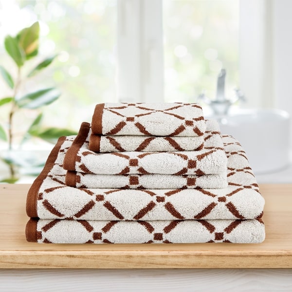 SUPERIOR Luxury Cotton Bath Towel Set - 6-Piece Towel Set, Premium