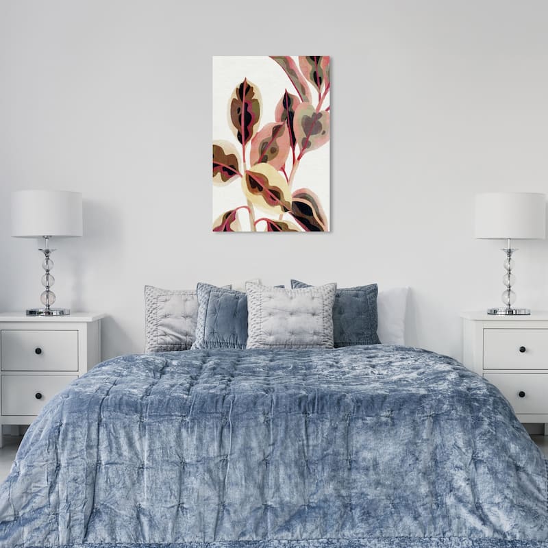 Wynwood Studio Canvas Floral and Botanical Little Botanist Pink and Light Pink Modern & Contemporary Wall Art Canvas Print - 36 x 24