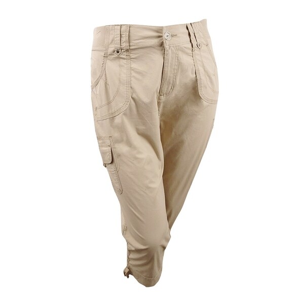 plus size cropped cargo pants