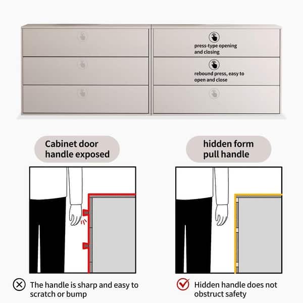 94.47 inch modern combination storage cabinet