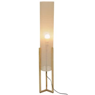 Contemporary Floor Lamp, Standing Light for Living Room Centerpiece, Bedroom & Office Lighting, Ethos Floor Lamp Oak