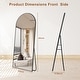 preview thumbnail 61 of 74, Modern Arched Full Length Aluminum Alloy Floor Mirror Standing Mirror